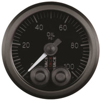 Autometer Stack Instruments Pro Control 52mm 0-100 PSI Oil Pressure Gauge - Black (1/8in Nptf Male) - My Store