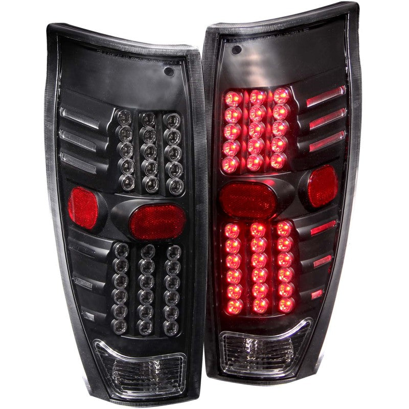 ANZO 2002-2006 Chevrolet Avalanche LED Taillights Black - Mammoth Racing -