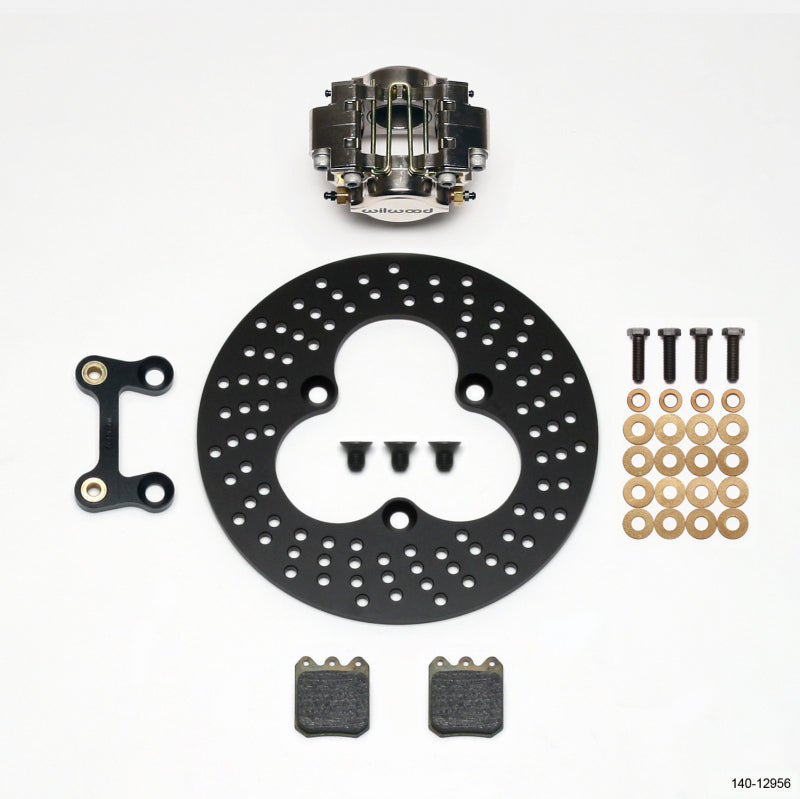 Wilwood Dynapro Single LW Left Front Kit - Sprint 10.95in Aluminum Drilled Rotor - Mammoth Racing -