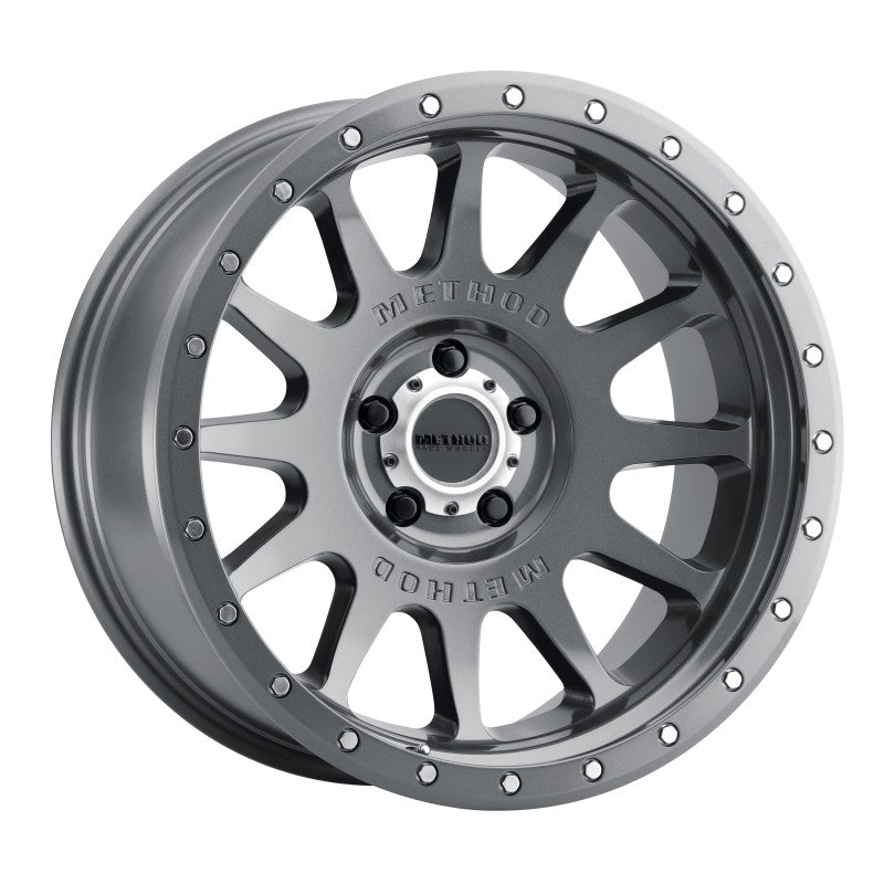 Method Mr605 NV 20x10 -24mm Offset 5x5 71.5mm CB Gloss Titanium Wheel - Mammoth Racing -