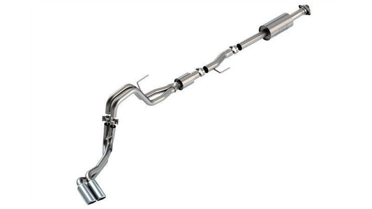 Borla F-150 2021 5.0L 4dr CC SB EC STB Lariat/KR/Platinum/LTD 3/2.25 DSE Cat-Back S-Type CHR Tips - Mammoth Racing -