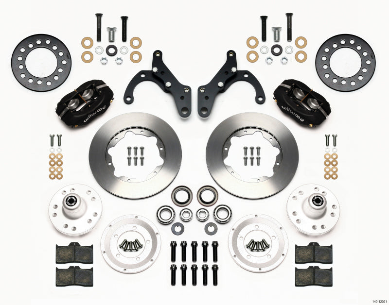 Wilwood Forged Dynalite Front Kit 11.00in 65-68 Chevy Impala -Drum Spindle - Mammoth Racing -