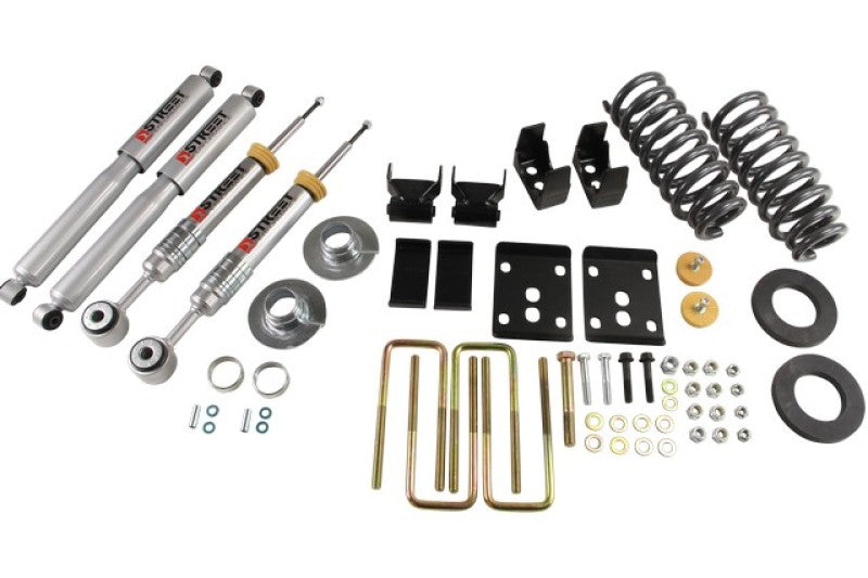 Belltech 09-13 Ford F150 Ext/Quad Cabs 2WD Lowering Kit w/SP Shocks 2 or 3in F/5.5in R Drop - Mammoth Racing -