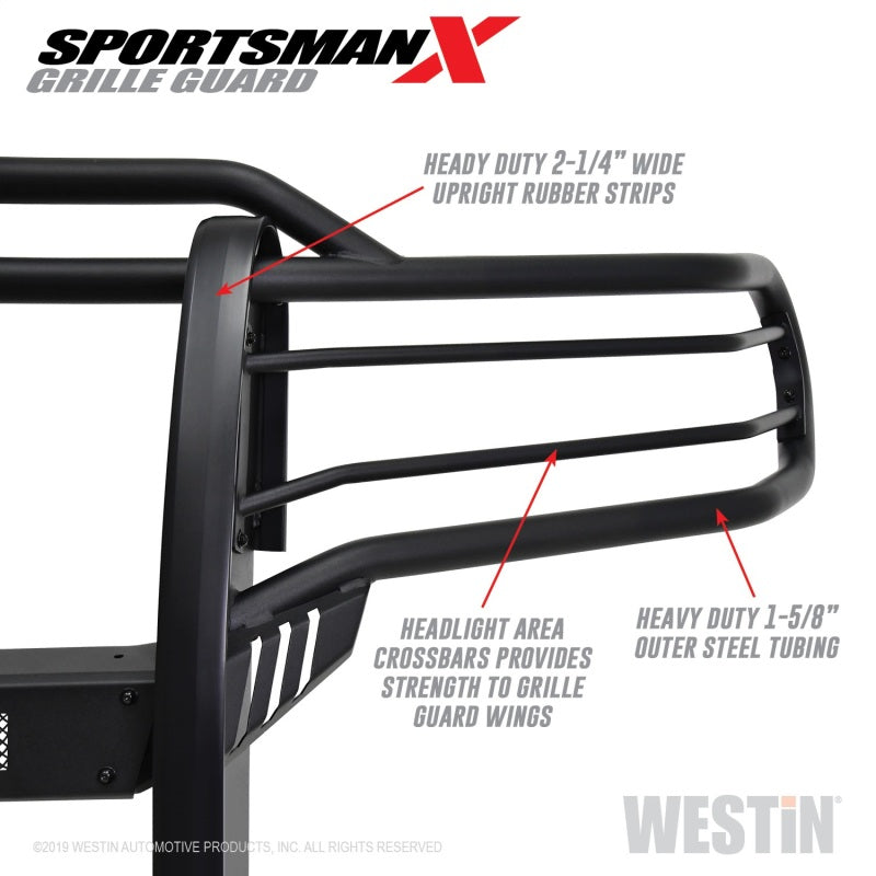Westin 14-20 Toyota Tundra Sportsman X Grille Guard - Textured Black - Mammoth Racing -