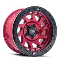 Dirty Life 9313 Enigma Race 17x9 / 8x170 BP / -12mm Offset / 125.2mm Hub Crimson Candy Red Wheel - Mammoth Racing -