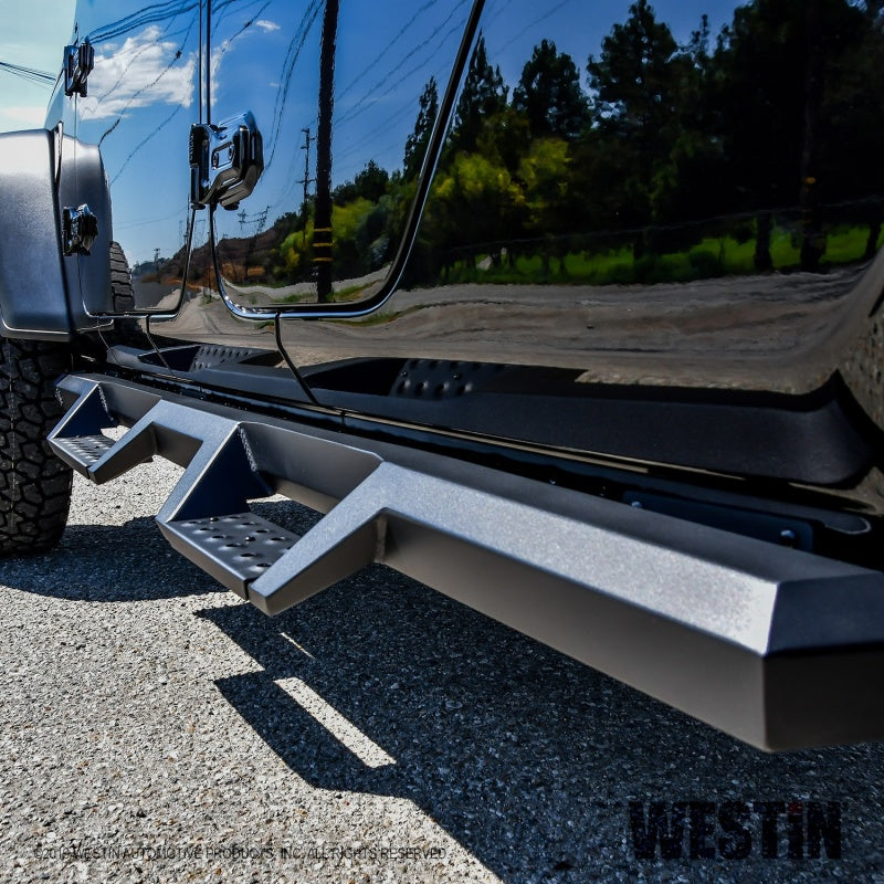 Westin 2020 Jeep Gladiator HDX Drop Nerf Step Bars - Textured Black - Mammoth Racing -