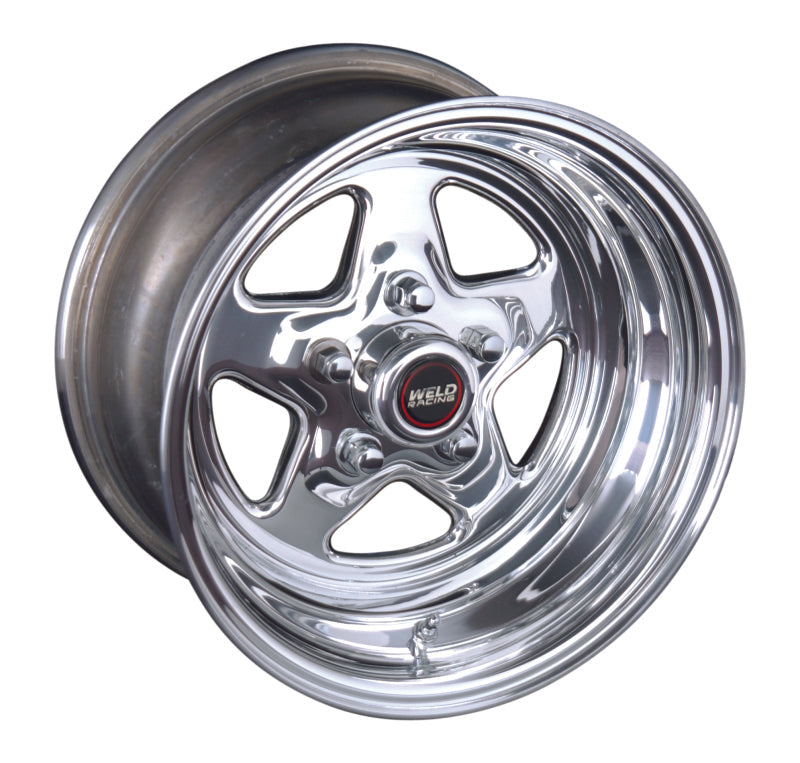 Weld ProStar 15x5 / 5x4.75 BP / 2.5in. BS Polished Wheel - Non-Beadlock - Mammoth Racing -