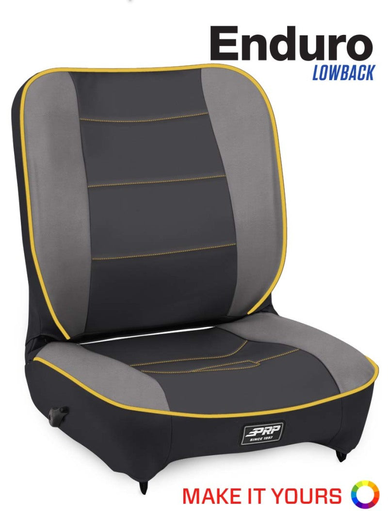PRP Enduro Low Back Reclining Suspension Seat (Passenger Side) - Mammoth Racing -