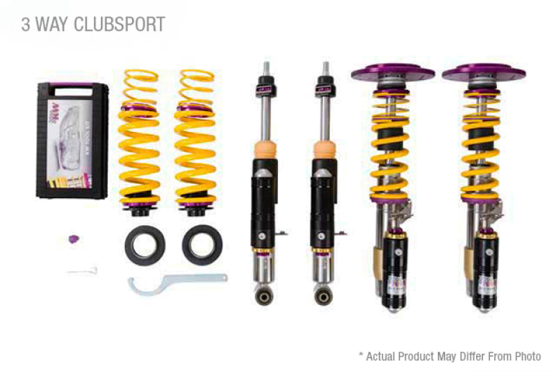 KW Porsche 911 GT2RS 991.2 Without OE NoseLift Clubsport Coilover Kit 3-Way - Mammoth Racing -