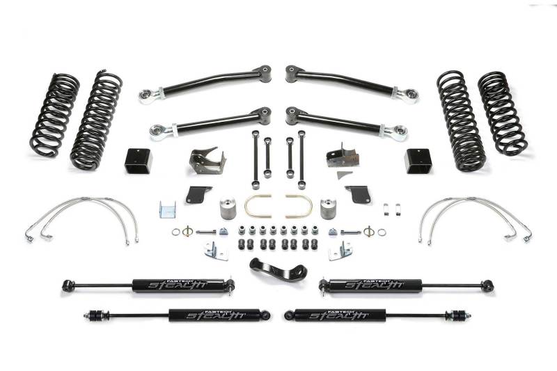 Fabtech 07-18 Jeep JK 4-Door 5in Trail Lt w/Stealth - Mammoth Racing -
