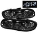 Spyder Chevy Camaro 98-02 Projector Headlights LED Halo LED Smke - Low H1 PRO-YD-CCAM98-HL-SM - Mammoth Racing -