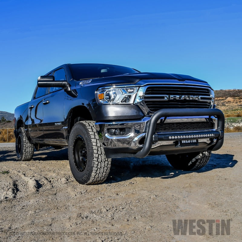 Westin 2019 Ram 1500 (Excl. Classic and Rebel) Contour LED DRL Bull Bar - Textured Black - Mammoth Racing -