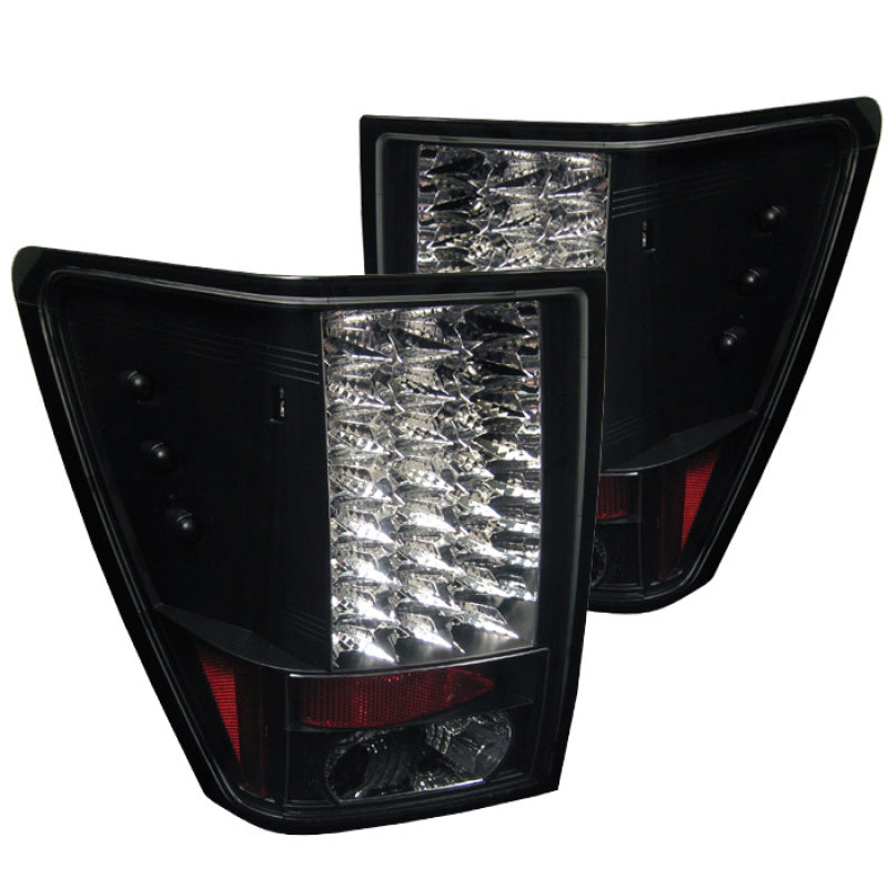 Spyder Jeep Grand Cherokee 05-06 LED Tail Lights Black ALT-YD-JGC05-LED-BK - Mammoth Racing -