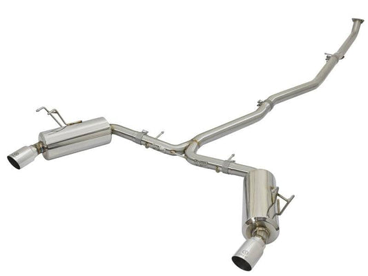 aFe POWER Takeda 16-17 Honda Civic I4-1.5L (t) 2.25-2.5in 304 SS CB Dual-Exit Exhaust Polish Tip - My Store