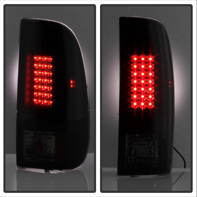 Spyder Ford F150 side 97-03/F250 Super Duty 99-07 LED Tail Lights Blk Smke ALT-YD-FF15097-LED-BSM - Mammoth Racing -