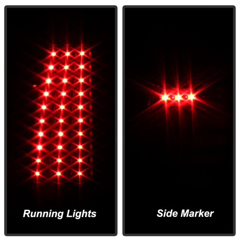 Xtune Chevy Silverado 1500/2500/3500 99-02 LED Tail Lights Black ALT-ON-CS99-LED-BK - Mammoth Racing -