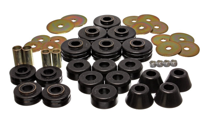 Energy Suspension 78-80 GM Denali XL/Subarban & Yukon XL 4WD Black Body(cab) Mount Set - Mammoth Racing -