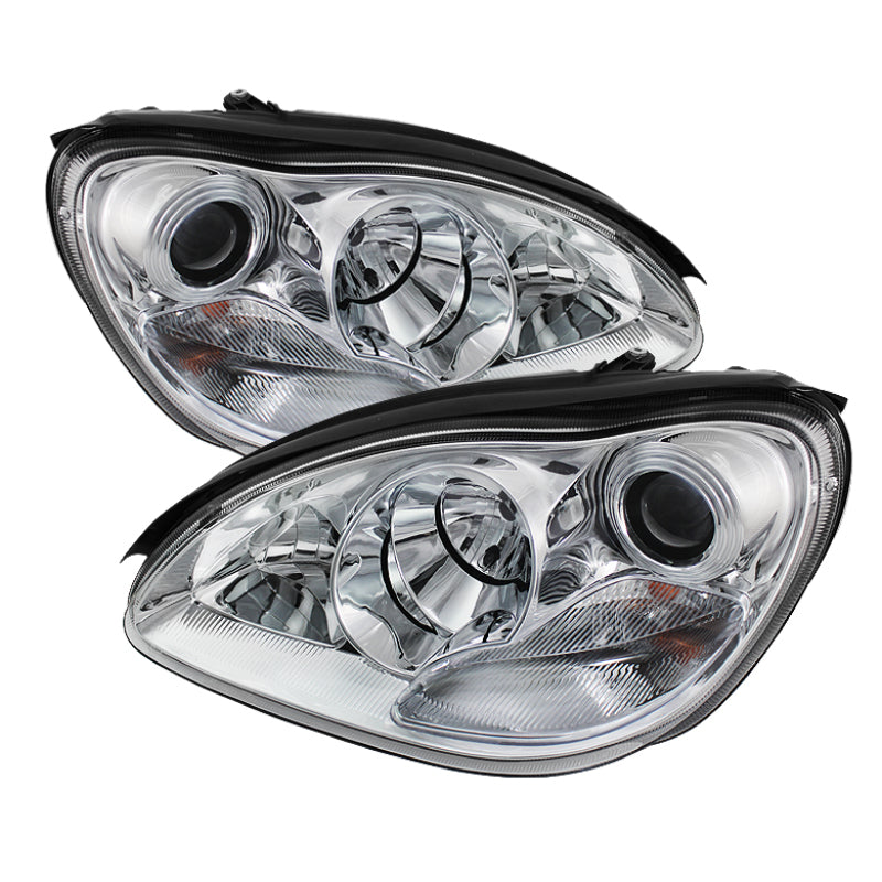 Spyder Mercedes Benz S-Class 03-06 Projector Headlights Xenon/HID Model- Chrm PRO-YD-MBW220-HID-C - Mammoth Racing -