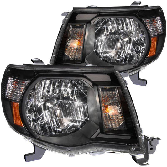 ANZO 2005-2011 Toyota Tacoma Crystal Headlights Black - My Store