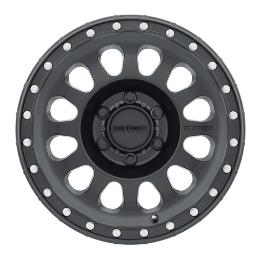 Method Mr315 17x8.5 0mm Offset 6x5.5 106.25mm CB Matte Black Wheel