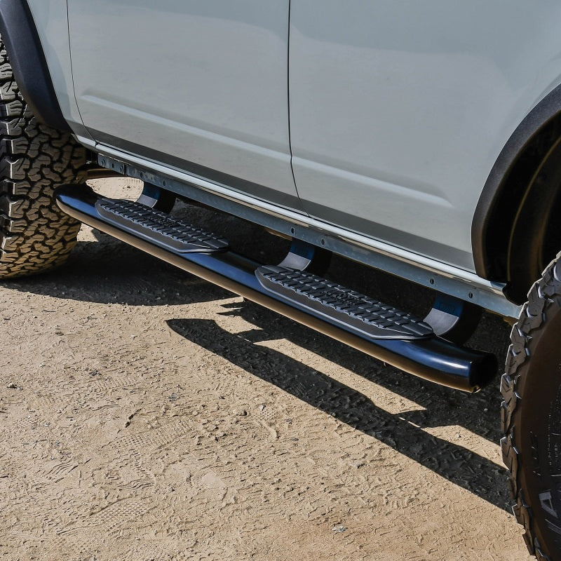 Westin 21-22 Ford Bronco (4-Door) PRO TRAXX 5 Oval Nerf Step Bars - Textured Black - Mammoth Racing -