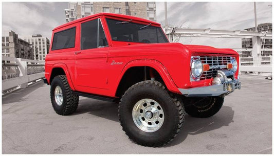 Bushwacker 66-77 Ford Bronco Cutout Style Flares 2pc - Black - Mammoth Racing -