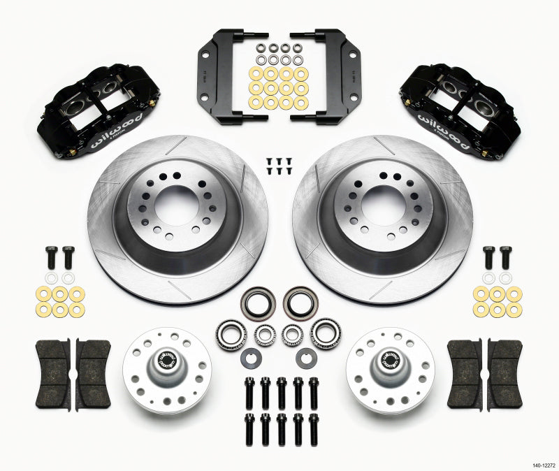 Wilwood Narrow Superlite 6R Front Hub & 1PC Rtr Kit 12.88in Magnum Force Drop Spindle - Mammoth Racing -