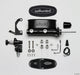 Wilwood HV Tandem M/C Kit w L/H Bracket & Prop Valve - 15/16in Bore Black-W/Pushrod - My Store