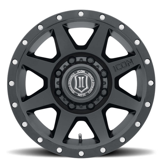 Icon Rebound HD 18x9 8x170 6mm Offset 5.25in BS 125mm Bore Satin Black Wheel