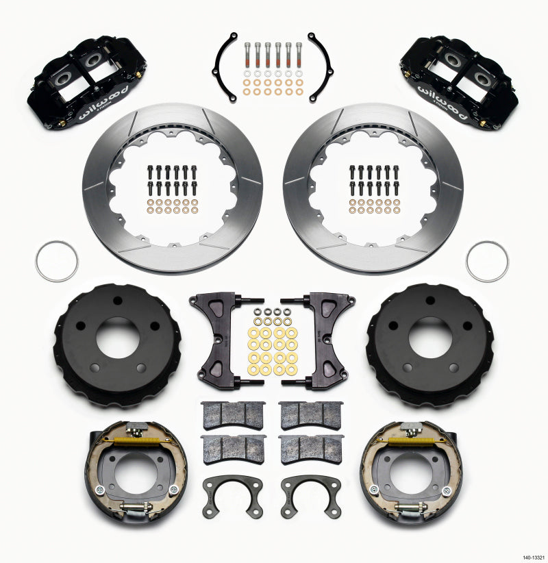 Wilwood Narrow Superlite 4R Rear P-Brk Kit 12.88in Small Ford 2.36in Off Bronco 5 x 5.50 - Mammoth Racing -