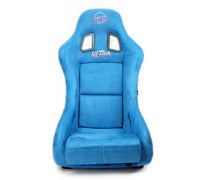 NRG FRP Bucket Seat ULTRA Edition - Medium (Blue Alcantara/Pearlized Back) - My Store