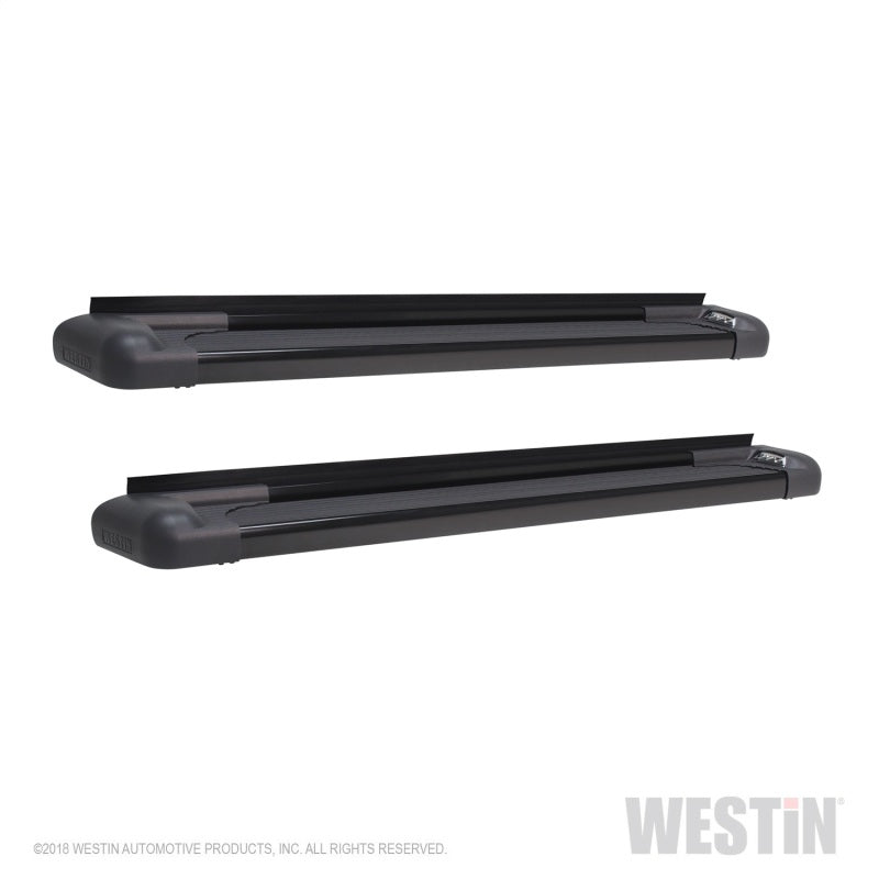 Westin SG6 LED Aluminum Running Boards Running Boards 85.5in - Blk - Mammoth Racing -