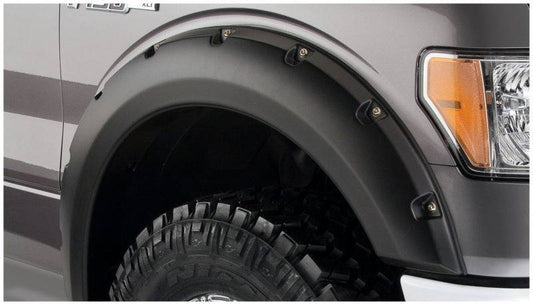 Bushwacker 09-14 Ford F-150 Pocket Style Flares 2pc - Black - Mammoth Racing -