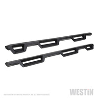 Westin 2019 Chevrolet Silverado/Sierra 1500 (5.5ft) Drop Wheel to Wheel Nerf Step Bars - Txt Black - Mammoth Racing -