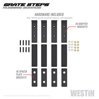 Westin Grate Steps Running Boards 54 in - Textured Black - Mammoth Racing -