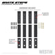 Westin Grate Steps Running Boards 54 in - Textured Black - Mammoth Racing -