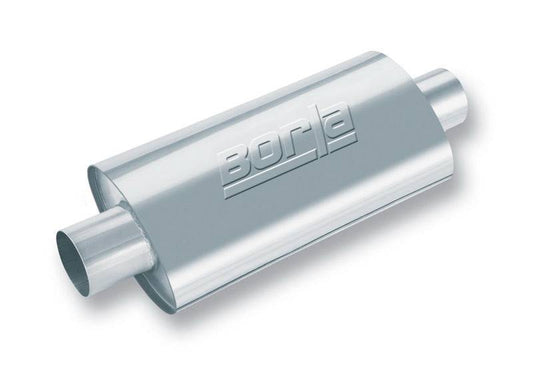 Borla XR-1 Racing Sportsman 2 1/2 inch Outlet / 2 1/2 inch Inlet 16in Case Oval Muffler - Mammoth Racing -