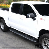 Westin 2019 Chevrolet Silverado/Sierra 1500 Crew Cab Thrasher Running Boards - Textured Black - Mammoth Racing -