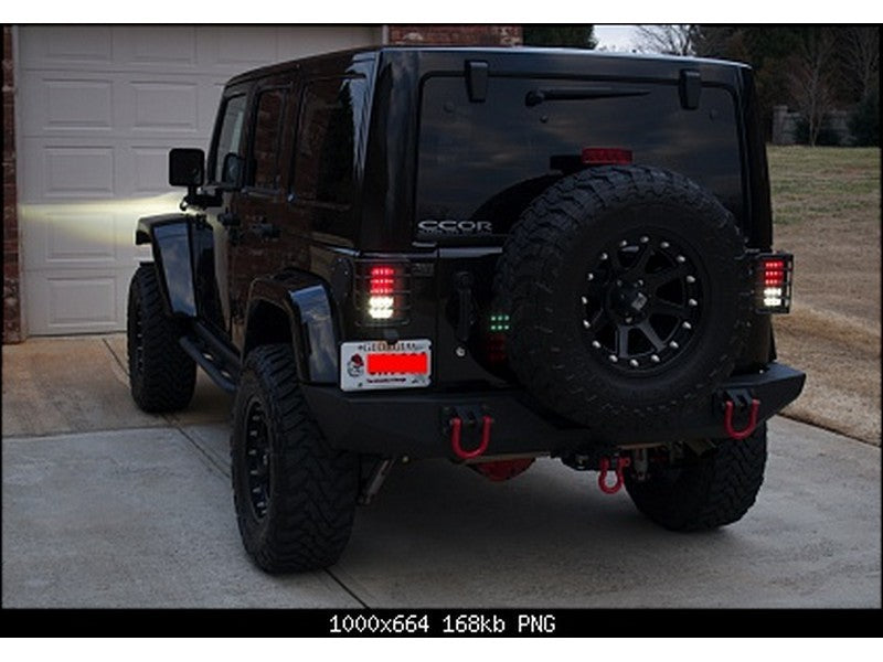 Spyder Jeep Wrangler 07-15 LED Tail Lights Smoke ALT-YD-JWA07-LED-SM - Mammoth Racing -