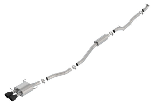 Borla 17-19 Honda Civic SI 1.5L Turbo MT S-Type 2.75in Cat-Back Exhaust Ceramic Black Tip - My Store
