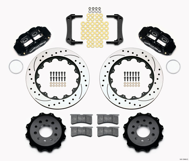 Wilwood Narrow Superlite 4R Rear Kit 14.00in Drilled Morrison Multilink IRS (2010-15 Camaro Based) - My Store