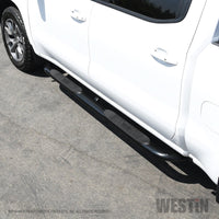 Westin 2019 Chevrolet Silverado/Sierra 1500 Crew Cab Platinum 4 Oval Nerf Step Bars - Black - Mammoth Racing -