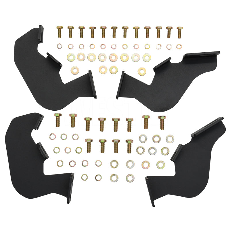 Westin/HDX 2021+ Ford Bronco (2-Door) Drop Nerf Step Bars - Textured Black - Mammoth Racing -