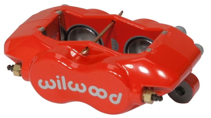 Wilwood Caliper-Forged DynaliteI w/Dust Seal-Red 1.38in Pistons .81in Disc - Mammoth Racing -
