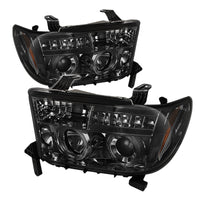 Spyder Toyota Tundra 07-13 Projector Headlights LED Halo LED Smke PRO-YD-TTU07-HL-SM - Mammoth Racing -