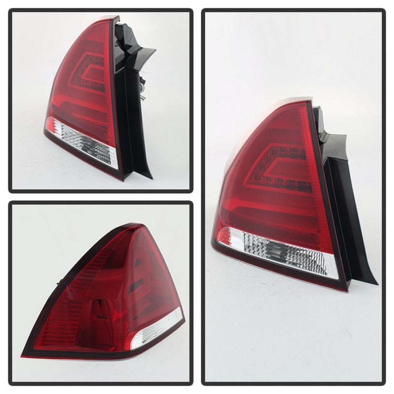 Spyder Chevy Impala 2006-2013 LED Tail Lights Red Clear ALT-YD-CHIP06-LED-RC - Mammoth Racing -