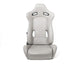 NRG Reclinable Sport Seats (Pair) The Arrow Grey Vinyl w/ Pressed NRG logo w/ Grey Stitch - My Store