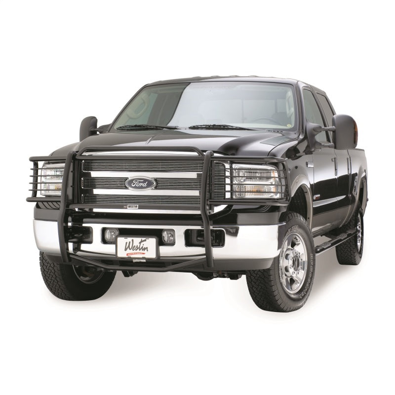 Westin 2005-2007 Ford F-250/350/450/550HD Super Duty Sportsman Grille Guard - Black - Mammoth Racing -