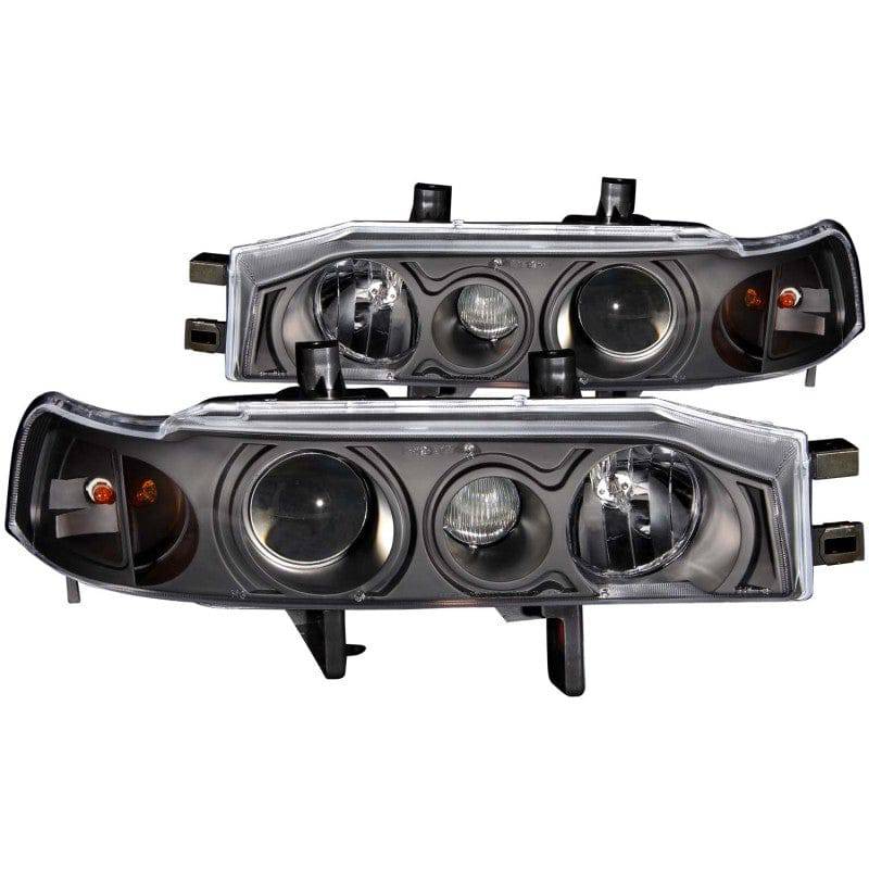 ANZO 1990-1993 Honda Accord Projector Headlights w/ Halo Black 1pc - My Store