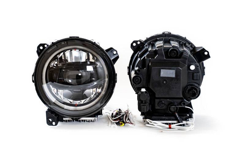 DV8 Offroad 18-22 Jeep Gladiator Wrangler LED Projector Headlights - Mammoth Racing -